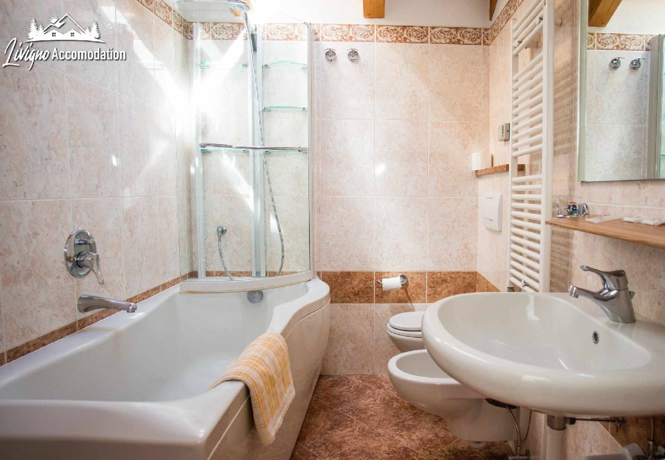 Apartment in Livigno - Three-room apartment with balcony and mountain view